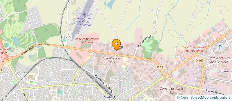localisation de l'entreprise SORECO à CHOLET
