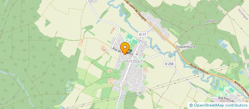 localisation de l'entreprise SORECO  HIRTZBACH