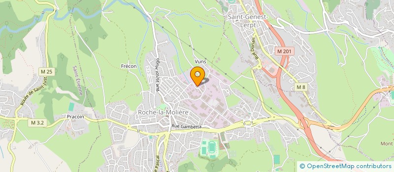 localisation de l'entreprise SORECO à ROCHE-LA-MOLIERE