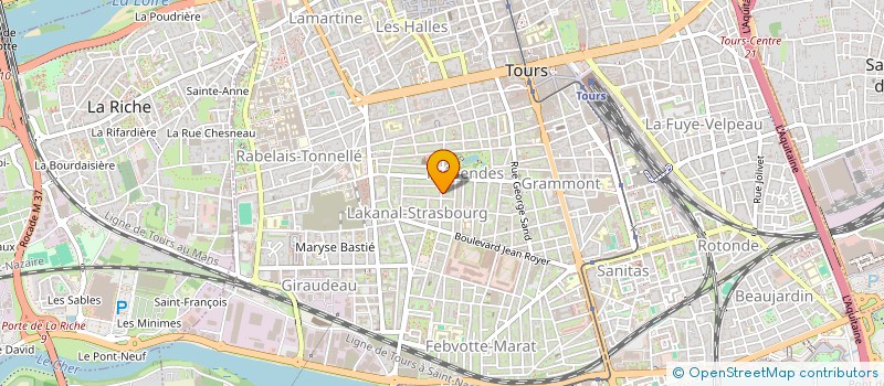localisation de l'entreprise SORECOM à TOURS