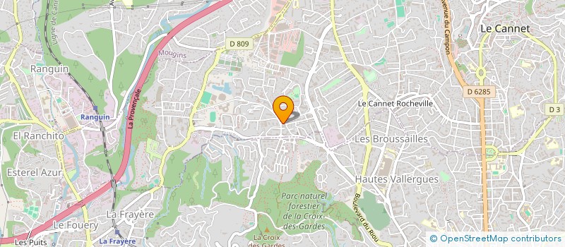 localisation de l'entreprise SOREEF à LE CANNET