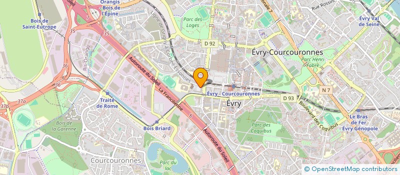 localisation de l'entreprise SOREF4  EVRY-COURCOURONNES