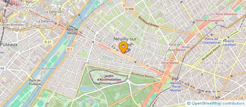 localisation de l'entreprise SOREFICO COIFFURE à NEUILLY-SUR-SEINE