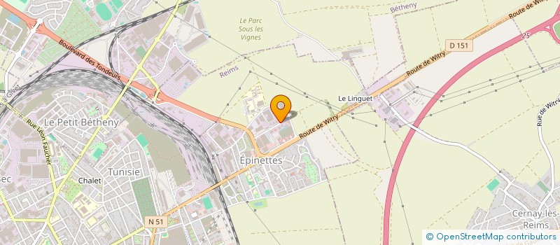 localisation de l'entreprise SOREFIX à REIMS
