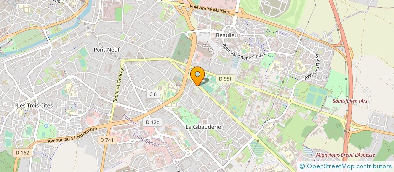 localisation de l'entreprise SOREGIES à POITIERS