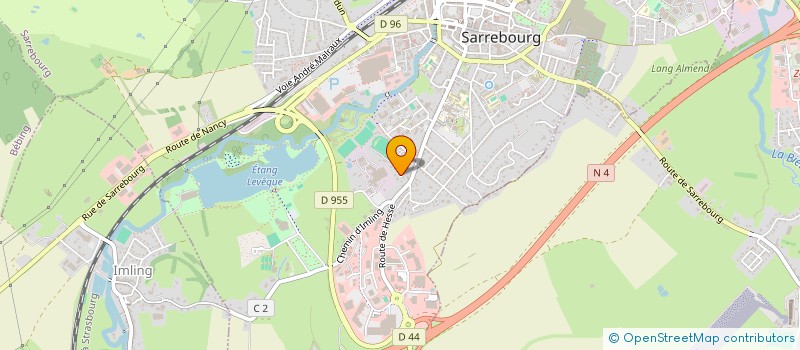 localisation de l'entreprise SOREITA à SARREBOURG