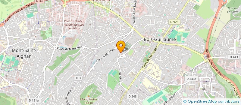 localisation de l'entreprise SOREJ HOLDING à BOIS-GUILLAUME