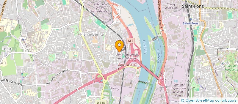 localisation de l'entreprise SOREL  OULLINS-PIERRE-BENITE