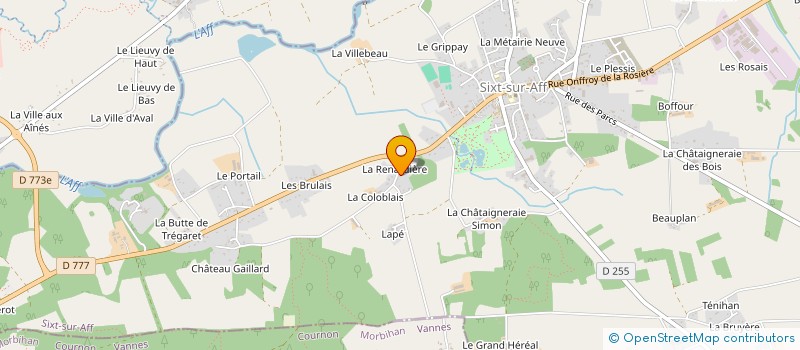 localisation de l'entreprise SOREL MACONNERIE AMENAGEMENT à SIXT-SUR-AFF