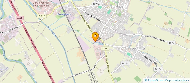 localisation de l'entreprise SORELAB SOC DE RENOVATION LABEGEOISE  ESCALQUENS