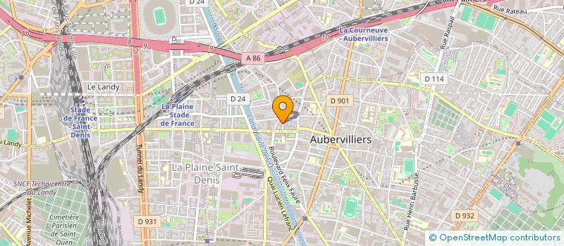 localisation de l'entreprise SORELEC INDUSTRIES à AUBERVILLIERS