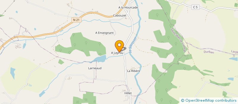 localisation de l'entreprise SORELH AUBIAN  SAINT-JEAN-LE-COMTAL