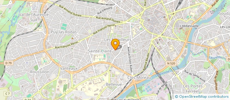 localisation de l'entreprise SORELIM à LIMOGES
