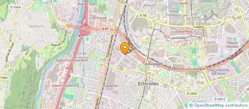 localisation de l'entreprise SORELIM PROMOTION à ECHIROLLES