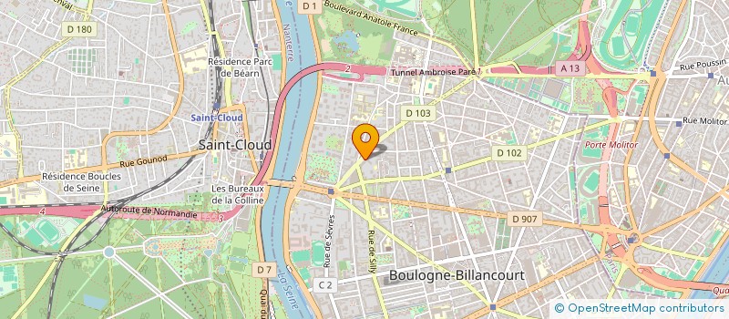 localisation de l'entreprise SORELLA CARE  BOULOGNE-BILLANCOURT