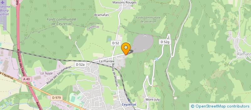 localisation de l'entreprise SORELVA - SICA ORGANISATIONS D'ELEVAGE à CEYZERIAT