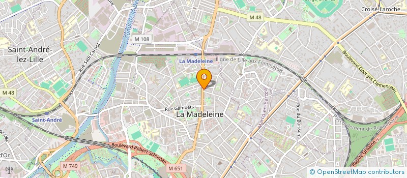 localisation de l'entreprise SOREM à LA MADELEINE