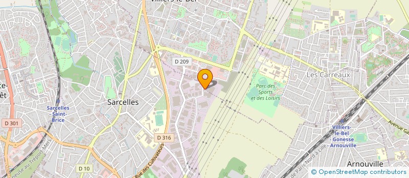 localisation de l'entreprise SOREMA à SARCELLES