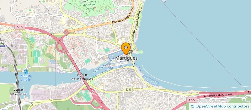 localisation de l'entreprise SOREMAR à MARTIGUES