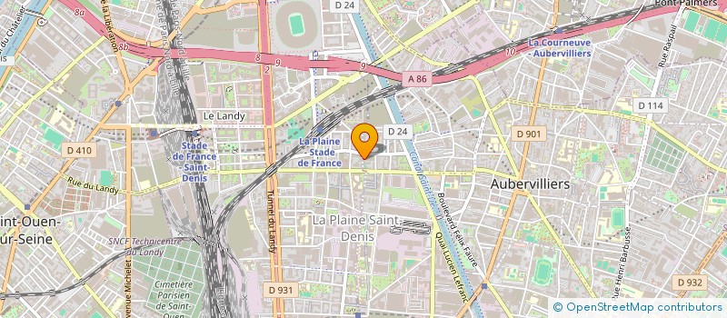 localisation de l'entreprise SOREMEDA à AUBERVILLIERS