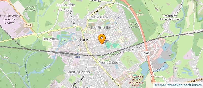 localisation de l'entreprise SOREMI IN EXTENSO CENTRE EST 2  LURE