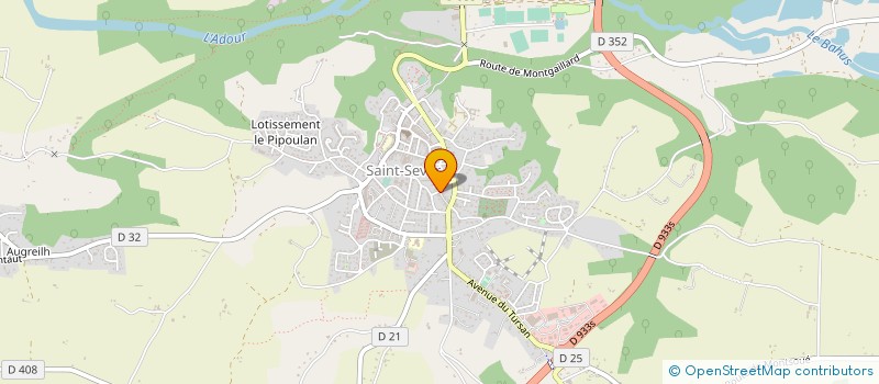 localisation de l'entreprise SORENO  DAX