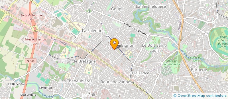 localisation de l'entreprise SORENOV NANTES à ORVAULT