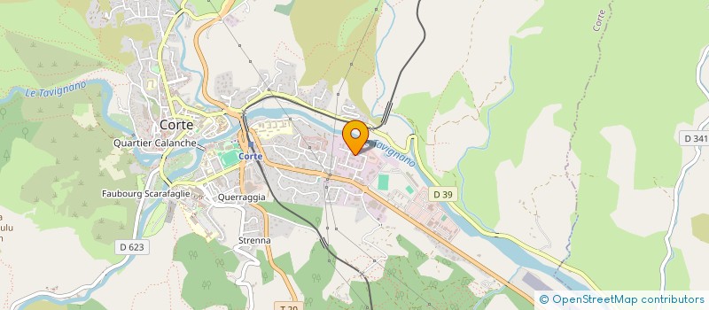 localisation de l'entreprise SORENTI JM à CORTE