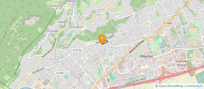 localisation de l'entreprise SOREPRIM SOC RENOVAT PROMO IMM à CORENC