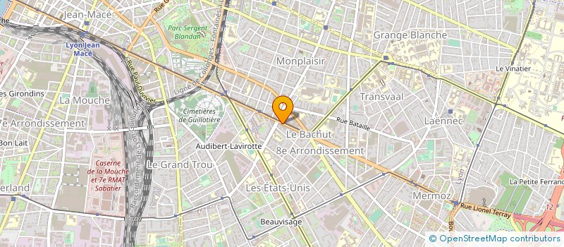 localisation de l'entreprise SOREPRO-SOC RECHERCHE PROF. AUTOMOBILE à LYON