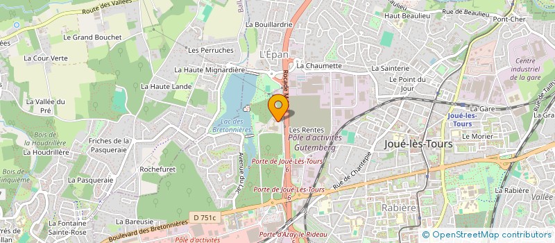 localisation de l'entreprise SORESCO à JOUE-LES-TOURS