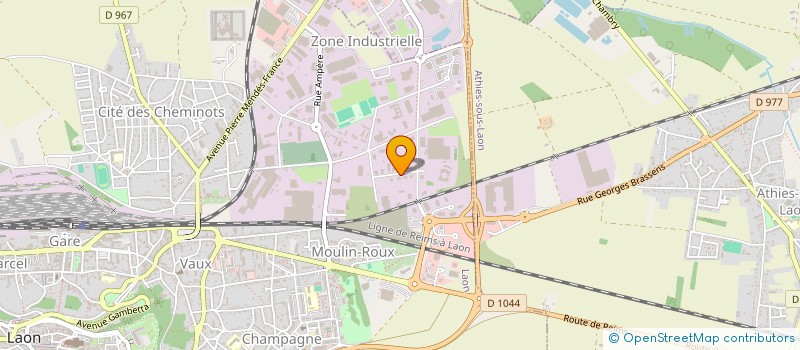 localisation de l'entreprise SORESCO à LAON