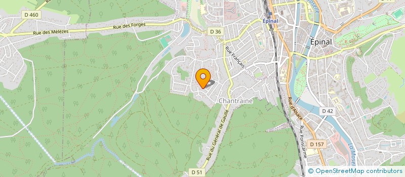 localisation de l'entreprise SORESCOTEL à CHANTRAINE