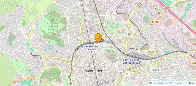 localisation de l'entreprise SORESET à SAINT-ETIENNE