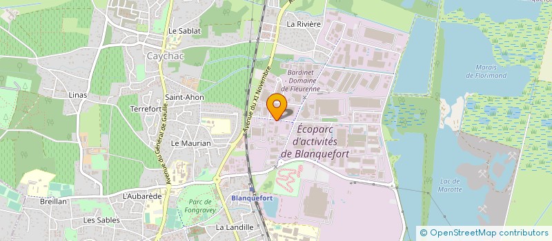 localisation de l'entreprise SORESPI AQUITAINE à BLANQUEFORT