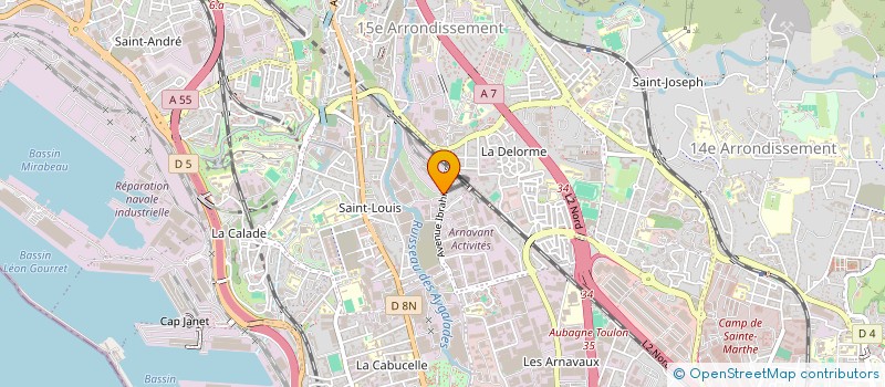 localisation de l'entreprise SORESPI DRSV à MARSEILLE 15EME