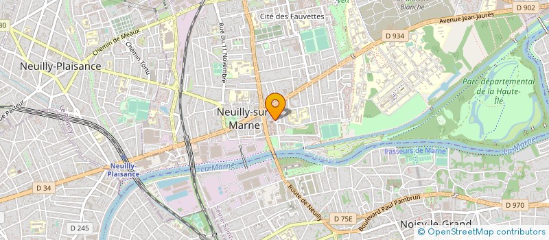 localisation de l'entreprise SORESQUA à NEUILLY-SUR-MARNE