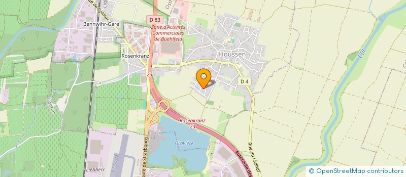 localisation de l'entreprise SORESTHO à HOUSSEN