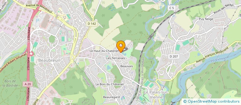 localisation de l'entreprise SORESTO à LIMOGES
