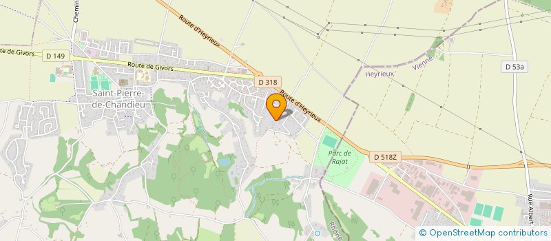 localisation de l'entreprise SORESTOUR INVESTISSEMENT  SAINT-PIERRE-DE-CHANDIEU