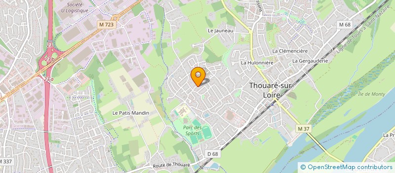 localisation de l'entreprise SORET FAMILY  THOUARE-SUR-LOIRE