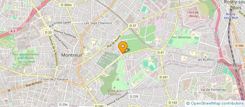 localisation de l'entreprise SORETEC à MONTREUIL
