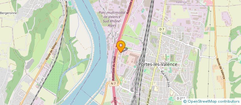 localisation de l'entreprise SORETEC-MEBO à PORTES-LES-VALENCE