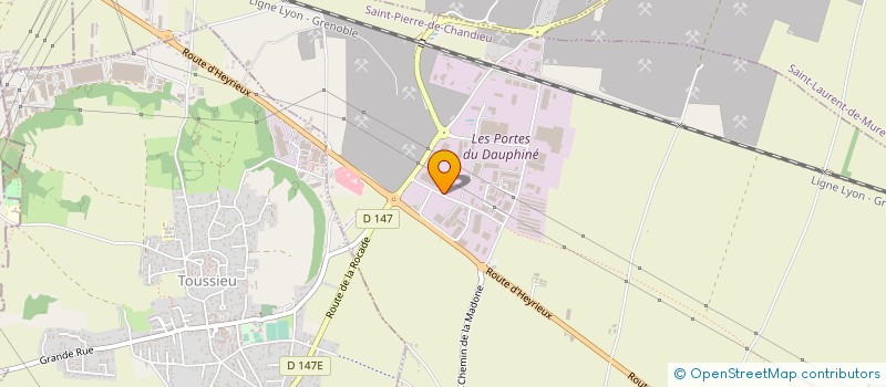 localisation de l'entreprise SORETEL - SOCIETE DE REMBLAIEMENTS ET DE TRAVAUX DE L'EST LYONNAIS à SAINT-PIERRE-DE-CHANDIEU