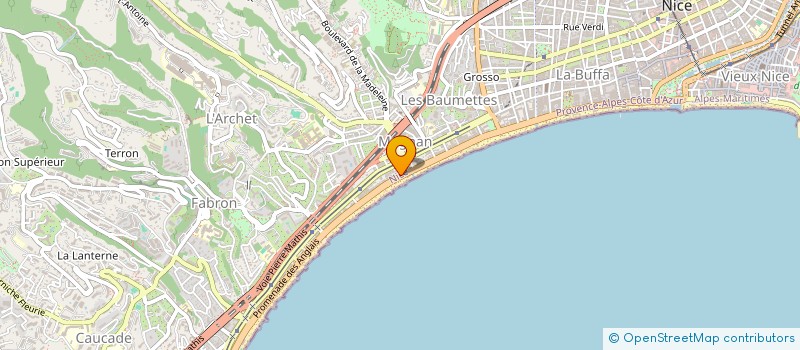localisation de l'entreprise SOREV à NICE