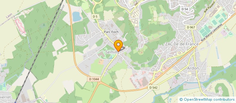localisation de l'entreprise SOREVAL à LAON