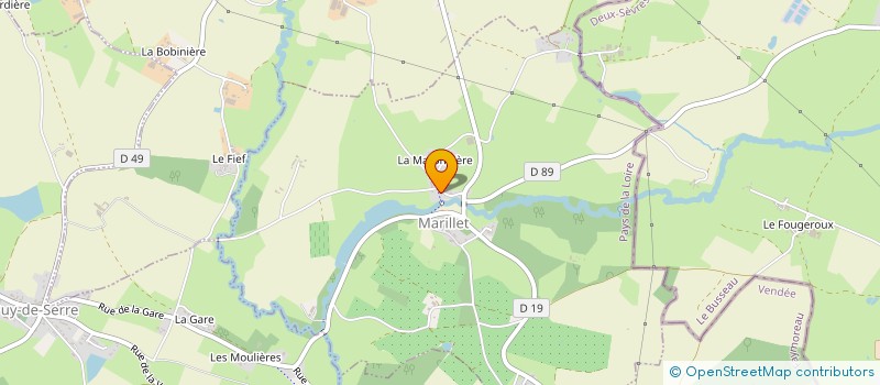 localisation de l'entreprise SOREVE SARL  RIVES-D'AUTISE