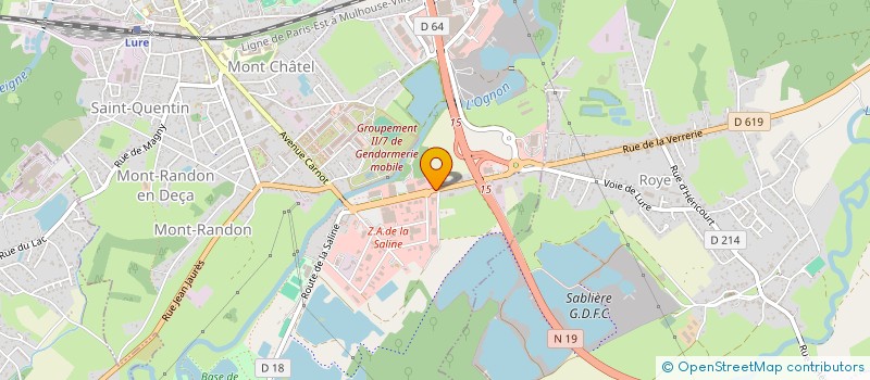 localisation de l'entreprise SOREVI - SOCIETE DE REPARATION D'ENGINS ET DE VEHICULES INDUSTRIELS à LURE