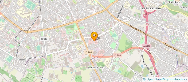 localisation de l'entreprise SOREX à ANGERS