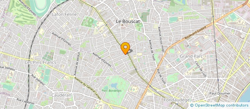 localisation de l'entreprise SOREY IMMO à LE BOUSCAT